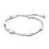 Cross border foreign trade Panjia silver plated new pearl Pav é inlaid collarbone necklace earrings ring bracelet set