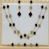 New High Version Clover 20 Flower Necklace Lucky Clover 20 Flower Clavicular Chain 90CM White Fritillaria Necklace