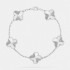 New Lucky Clover Titanium Steel Bracelet Wholesale Steel High Version Silver Versatile Style Non Fading Jewelry Hand Accessories