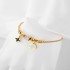 Cross border European and American hot selling diamond inlaid circular ring design four leaf flower bracelet five leaf flower jewelry niche minimalist style for women