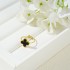 Cross border Color Preserved 18K Gold Clover Bracelet Stainless Steel Shell Necklace 13MM Set Clover Five Flower Jewelry