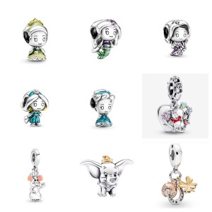 Pan Family Same Style No Logo Spot European and American Style Anime Character Princess Prince Little Mermaid Bracelet Beads New