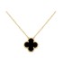 Cross border Color Preserved 18K Gold Clover Bracelet Stainless Steel Shell Necklace 13MM Set Clover Five Flower Jewelry