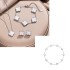 Cross border popular V gold 18K ten flower clover necklace four piece set double-sided mother of pearl bracelet earrings collarbone chain for women