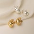 Tiktok hot selling earrings with droplet shaped fashion, simple and versatile temperament, lightweight and tear drop high gloss bean earrings