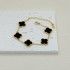 New Lucky Clover Titanium Steel Bracelet Wholesale Steel High Version Silver Versatile Style Non Fading Jewelry Hand Accessories