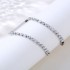 Amazon Jewelry Accessories Stainless Steel Color Preserved Zircon Claw Chain New Trendy Bracelet Hip Hop Titanium Steel Button