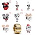 Logo free spot Panjia beads new Christmas series Santa Claus Mickey Minnie bead bracelet DIY matching