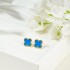 Lucky Clover Earrings, High End, Feminine, Korean Style, Simple and Versatile, Natural Pink Beimu Earrings, Cross border Jewelry