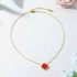 Summer women's high-end version does not fade lucky necklace, five flower clover bracelet, double-sided mother of pearl jewelry, cross-border hot sales