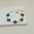 High version 15MM clover bracelet cross-border Amazon hot item 18k gold titanium steel simple lucky grass bracelet