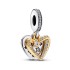 Logo free spot Panjia new model Heart Star Radiant Star Intent Accompanying Pendant Bead Accessories Silver DIY Beads