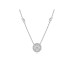 European and American simple and fashionable diamond studded heart-shaped pendant TO buckle necklace small, fresh, eternal, sweet collarbone chain pearl item