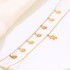 Stainless steel double-layer necklace, women's non fading sunflower shaped double-layer necklace, internet famous jewelry manufacturer wholesale collarbone chain