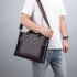 2023 new men's handbag, office bag, European and American men's business commuting handbag, single shoulder crossbody bag