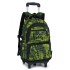 Primary school students' six wheeled stair climbing backpack, boys' middle school students' drag bar backpack, backpack, detachable and dual-use