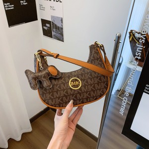 Underarm bag French 2024 new trendy bag casual bag versatile half moon tooth bag moon bag single shoulder diagonal cross bag