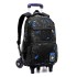 New Middle School Student Pull up Backpack Six Wheel Climbing Tower 3-6 Grade Boys 8-12 Year Old Primary School Student Backpack Wholesale