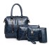 2023 New Urban Simple Fashion Trendy Single Shoulder Diagonal Cross Handheld Crocodile Pattern Mother and Child Bag Four Piece Set for Women