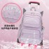 Natural fish new stair climbing rod backpack for girls, large capacity detachable middle school student backpack for elementary school students