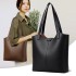 2025 new simple and atmospheric soft leather tote bag with large capacity for work and commuting, single shoulder crossbody small bag, cross-border women's bag