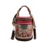 A dropshipping graffiti bucket bag for women 2024 new fashion niche round and simple bag, hand-held single shoulder diagonal cross women's bag