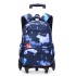 A dropshipping natural fish pull rod backpack with large capacity, fashionable backpacks for boys, girls, primary and secondary school students, cross-border bestseller