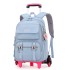 Cross border dropshipping of natural fish new product, pull rod backpack for primary school students, grades 3-6, middle school students, girls aged 8-14