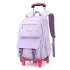 Hot selling natural fish new product pull rod backpack for girls in grades 3-6, lightweight, fashionable, and large capacity backpack