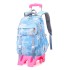 Natural Fish Children's Pull up Backpack Primary School Students 3-6 Grades Female Middle School Students Backpack Backpack Backpack High Grade Climbing