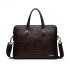 Men's Bag Large Capacity New Business Crocodile Pattern Handbag Single Shoulder Official Document Computer Gift Bag Men's Bag Wholesale