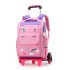 Natural fish hair replacement pull rod backpack for girls and boys in grades 23, 45, and 45, lightweight backpack with printed logo