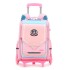 Cross border dropshipping of natural fish new product, pull rod backpack for elementary school students in grades 1-6, lightweight spine protection and water repellent for boys and girls