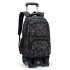 Natural fish pull rod backpack for boys, girls, and elementary school students in grades 4-5-6-9. Hand pulled box, three wheeled climbing children's backpack