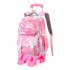 Natural Fish Children's Pull up Backpack Primary School Students 3-6 Grades Female Middle School Students Backpack Backpack Backpack High Grade Climbing