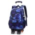 Natural Fish New Product Student Pull up Backpack Boys and Girls Climbing Stairs 3-6 Grades Primary School Students Reduce Burden, Lightweight Hair Replacement