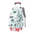 Natural Fish New Style, 2nd to 6th Grades, Climbing Stairs, Pullrod Backpack, Girls' Junior High School, Large Capacity, Detachable, One Piece Hair Collection