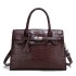 Cross border Crocodile Pattern Handheld Platinum Bag 2021 New European and American Retro Large Capacity Women's Bag Single Shoulder Cross Shoulder Big Bag