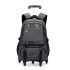 Natural fish large capacity pull rod backpack for 3-6 grade primary and secondary school students, dual-use backpack for junior high school stair climbing backpack