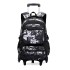 New lightweight pull rod backpack for elementary school boys, large capacity backpack for junior high school students in grades 3-6