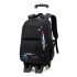 Natural Fish New Style, 3rd to 9th Grades, Climbing Stairs, Pullrod Backpack, Junior High School Boys, Large Capacity, Detachable, One Piece Hair Collection