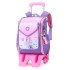 New product of Natural Fish: Pull rod backpack for elementary school students, girls in grades 1-6, lightweight, waterproof, large capacity, cross-border popular item