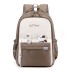 Minimally designed backpack for female junior high school students with high appearance and cute elementary school students. High capacity lightweight backpack for middle school students