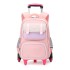 Natural Fish Elementary School Backpack Pull up Bag for Grades 1-3-6 School Backpack Dual use Six Wheel Stair Climbing Wholesale