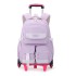 Natural backpack fish new lightweight pull rod backpack for primary school girls, large capacity for 3-6 grade middle school students