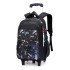 Natural Fish's new primary school students' pull rod backpack for men, large capacity wholesale, downstream popular item, can climb stairs, cross-border dropshipping