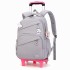 Natural Fish One Piece dropshipping for middle school students, six wheeled climbing ladder, pull rod backpack for primary school students, large capacity backpack for cross-border special