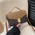 High end niche design women's shoulder bag 2024 new diagonal cross retro versatile handheld high-end small square bag for women