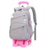 Natural Fish One Piece dropshipping for middle school students, six wheeled climbing ladder, pull rod backpack for primary school students, large capacity backpack for cross-border special