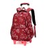 Natural Fish Junior High School Large Capacity Backpack, Good for School, Pull up Backpack to Reduce Burden, Easy Dragging Bag, Climbing Stairs